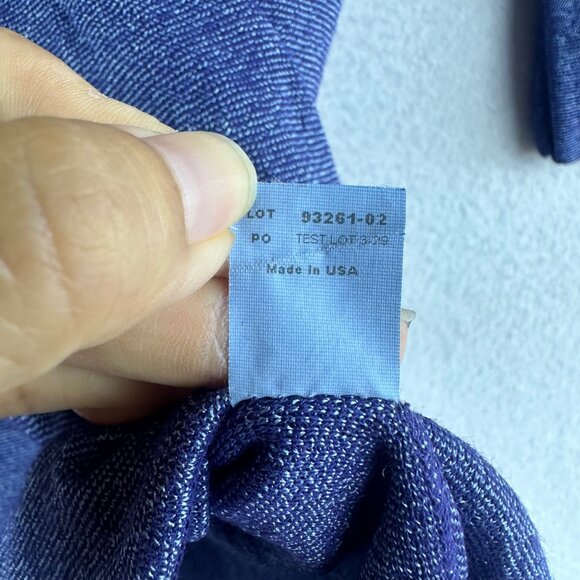 NWT Michael Stars Tunic Womens Medium Blue Top Layer Shiny Preppy Y2k Retro - Picture 9 of 14